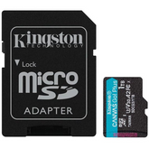 Kingston Canvas Go Plus 1TB microSD memóriakártya + SD adapter
